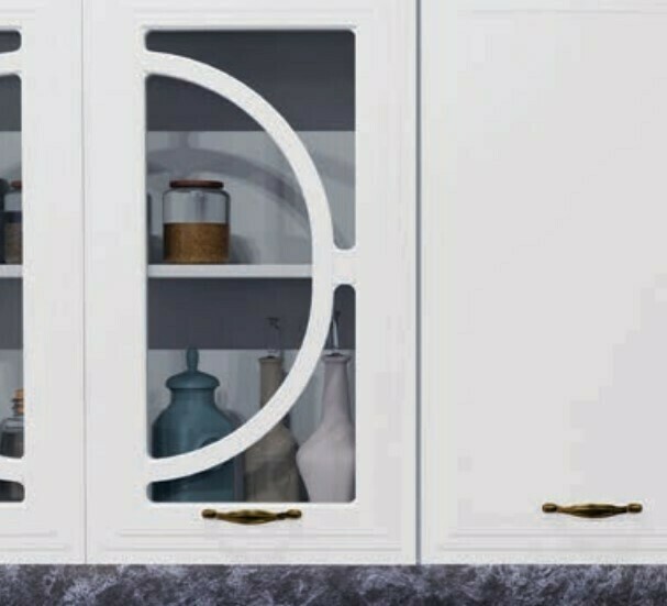 Кухня София МДФ Холст Белый