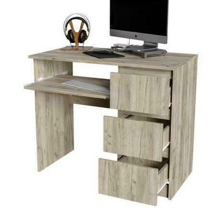 Спальня Норд Дуб Крафт серый: Стол письменный №2 правый Норд Дуб Крафт серый Спальня Норд Дуб Крафт серый - недорогая модульная спальня в стиле лофт