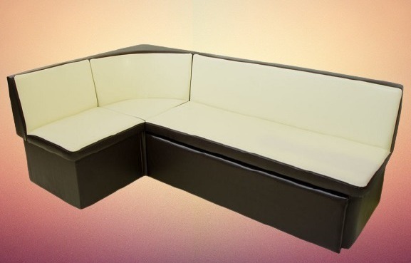 Кухонный раскладной угловой диван Ирэн (кожзам) со спальным местом и местом для хранения - купить недорого в СПб