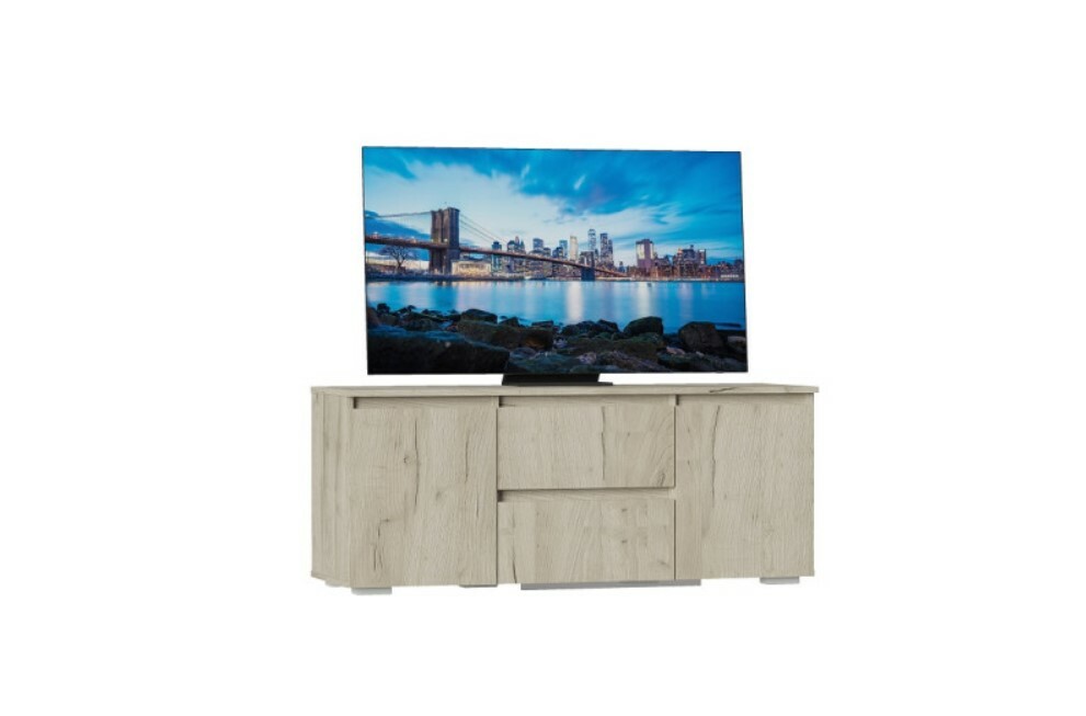 Норд Тумба ТВ ЛДСП цвет Дуб Крафт серый (ШхВхГ: 1204х496х400 мм )