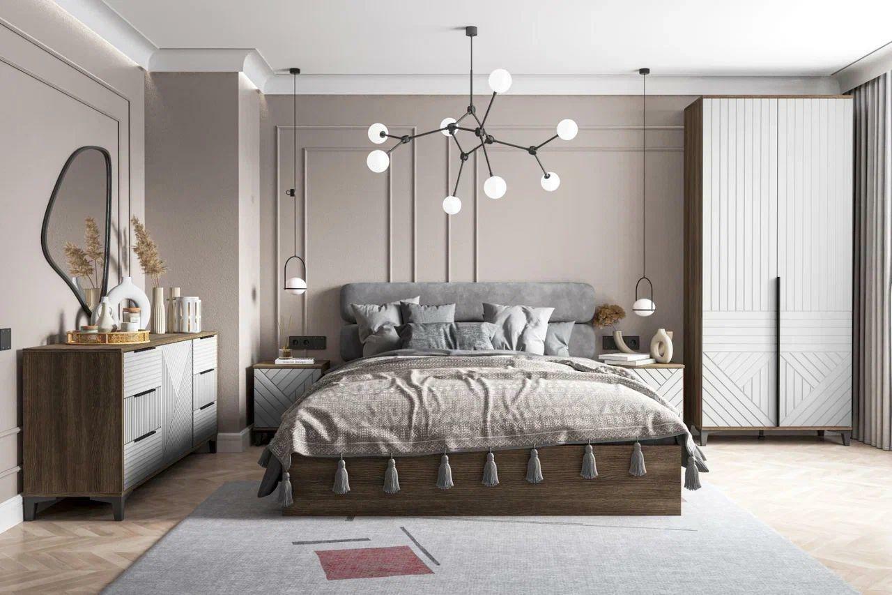 Модульная спальня Палау белая