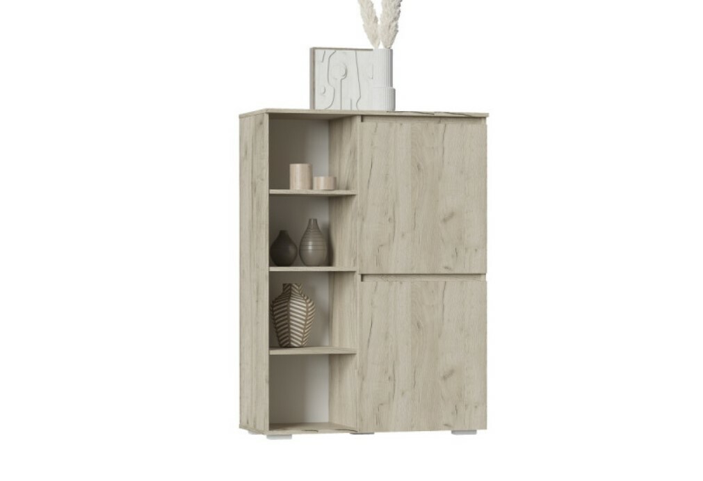 Норд Пенал низкий ЛДСП цвет Дуб Крафт серый (ШхВхГ: 904х1260х400 мм )