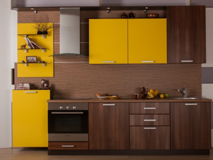 Дизайн-проект желтой кухни №6<br>