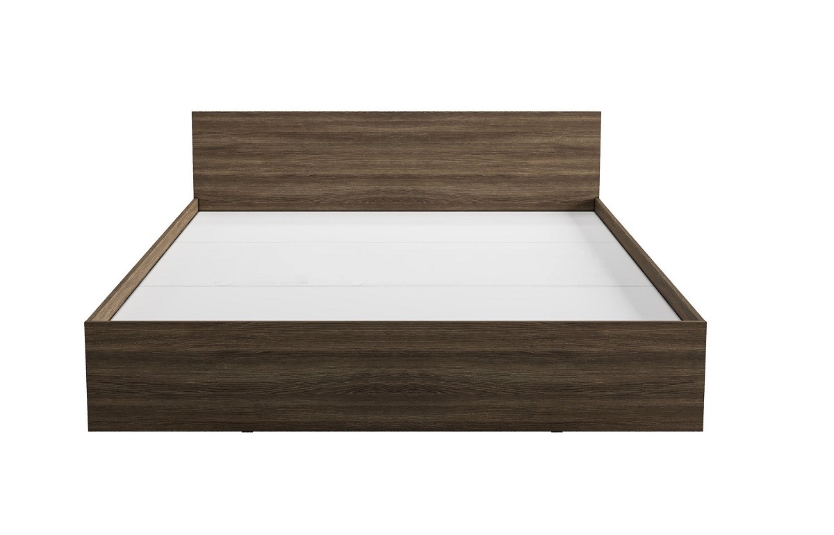 Кровать 1,6 Палау&nbsp;ЛДСП Табак (ШхВхГ:1635х650х2032мм) без мягкого изголовья, с настилом ДСП&nbsp;