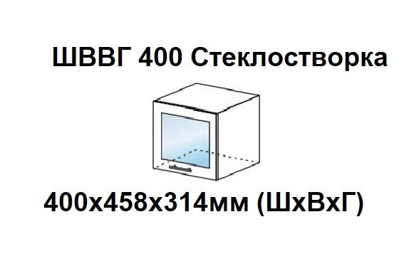 ШВВГ 400 Стеклостворка профиль Белый