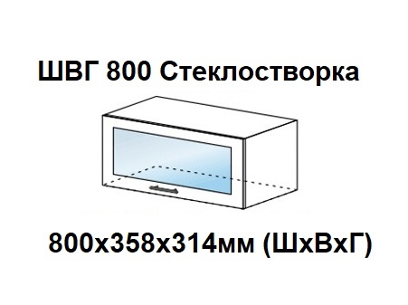ШВВГ 800 Стеклостворка профиль Белый