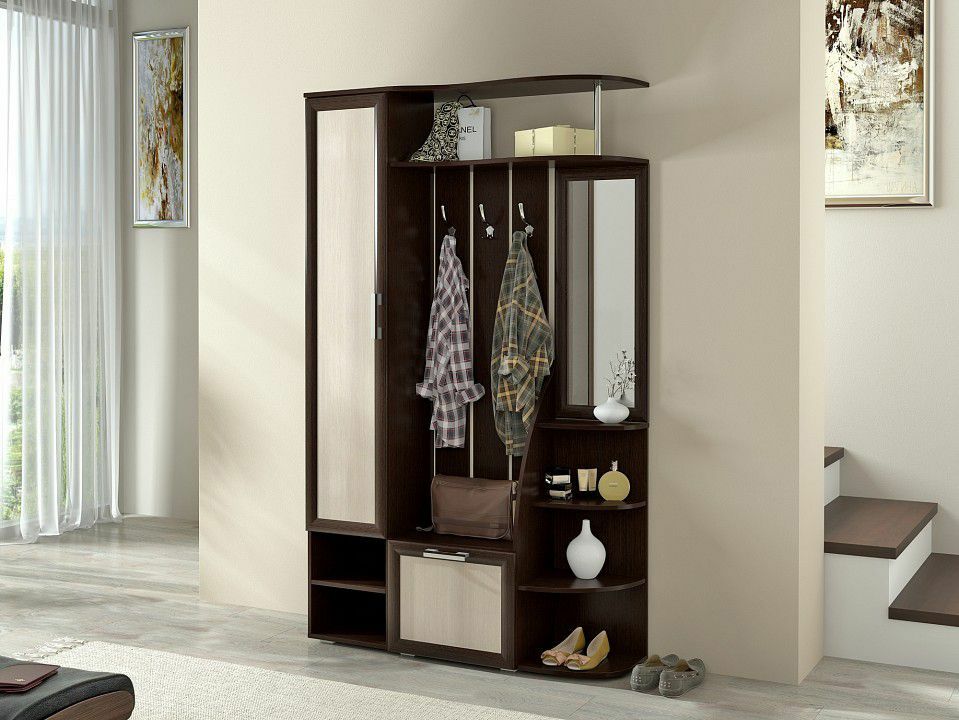 Прихожая 1,2м "Ксения-2" ЛДСП цвет Венге/Лоредо