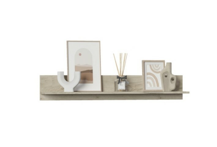 Норд Полка навесная ЛДСП цвет Дуб Крафт серый (ШхВхГ: 1200х200х166 мм )