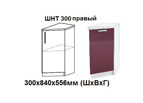 ШНТ 300 правый Роял без столешницы