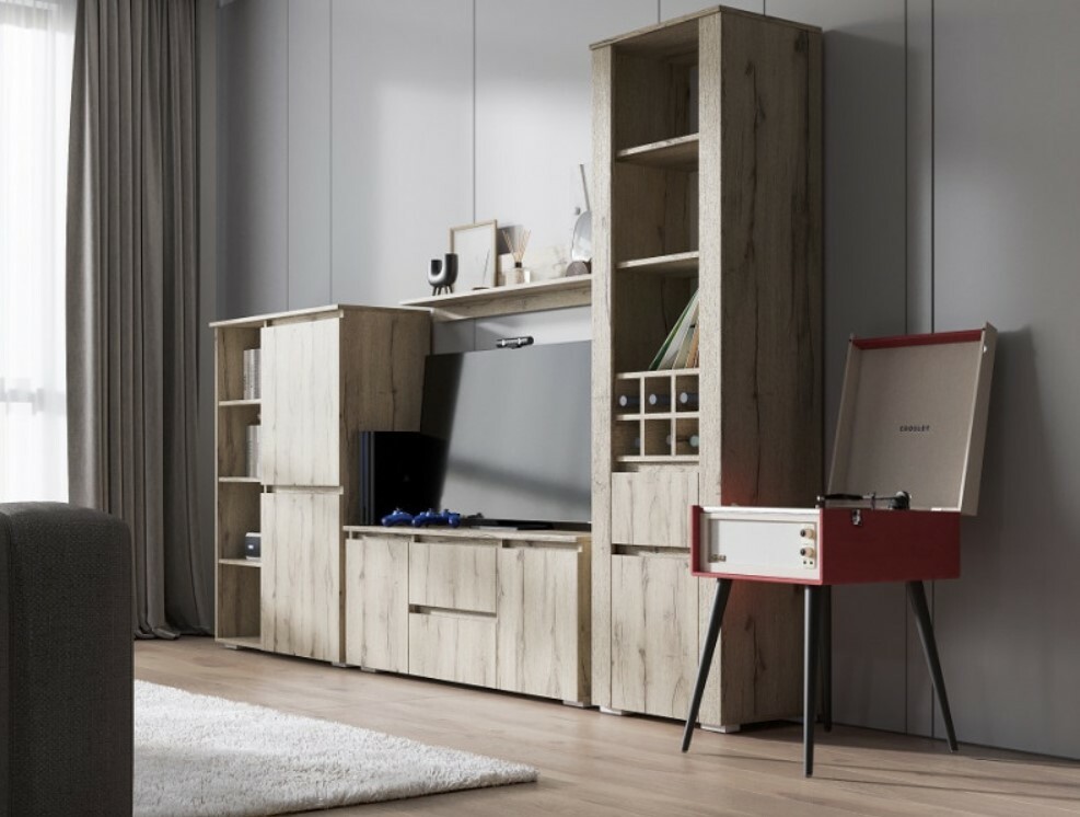 Гостиная Норд (комп.1) Дуб Крафт 