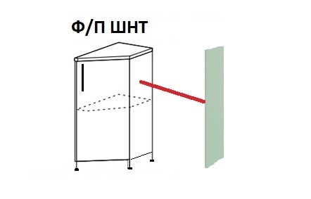 Ф/П&nbsp; 716 ШНТ МДФ в цвет фасада   