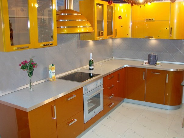 Дизайн-проект желтой кухни №1<br>