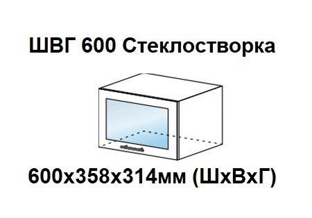 ШВВГ 600 Стеклостворка профиль Белый