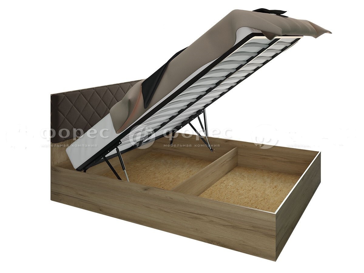 Кровать Моника 1,4 с подъёмным механизмом (1442х950х2023мм)