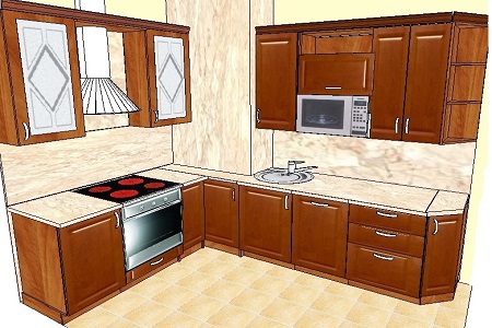 Дизайн-проект кухни № 134<br>